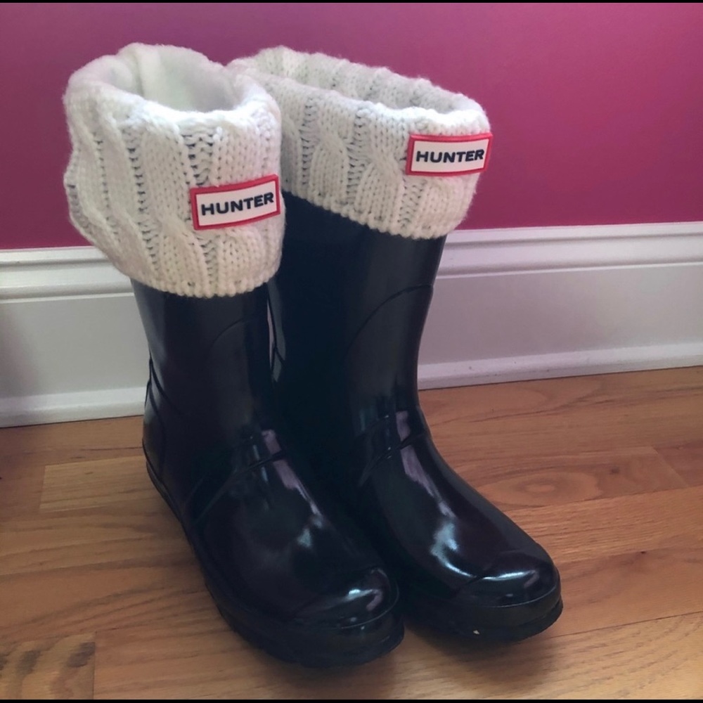 Mid Calf Hunter Rain Boots
